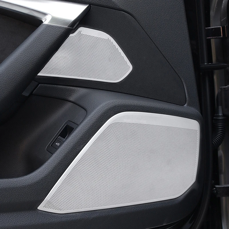 

Car Rear Door Sound Speaker Cover Trim for Audi A4 B9 2016 2017 2018 2019 2020 2021 2022 Accessories Auto Decoration audio