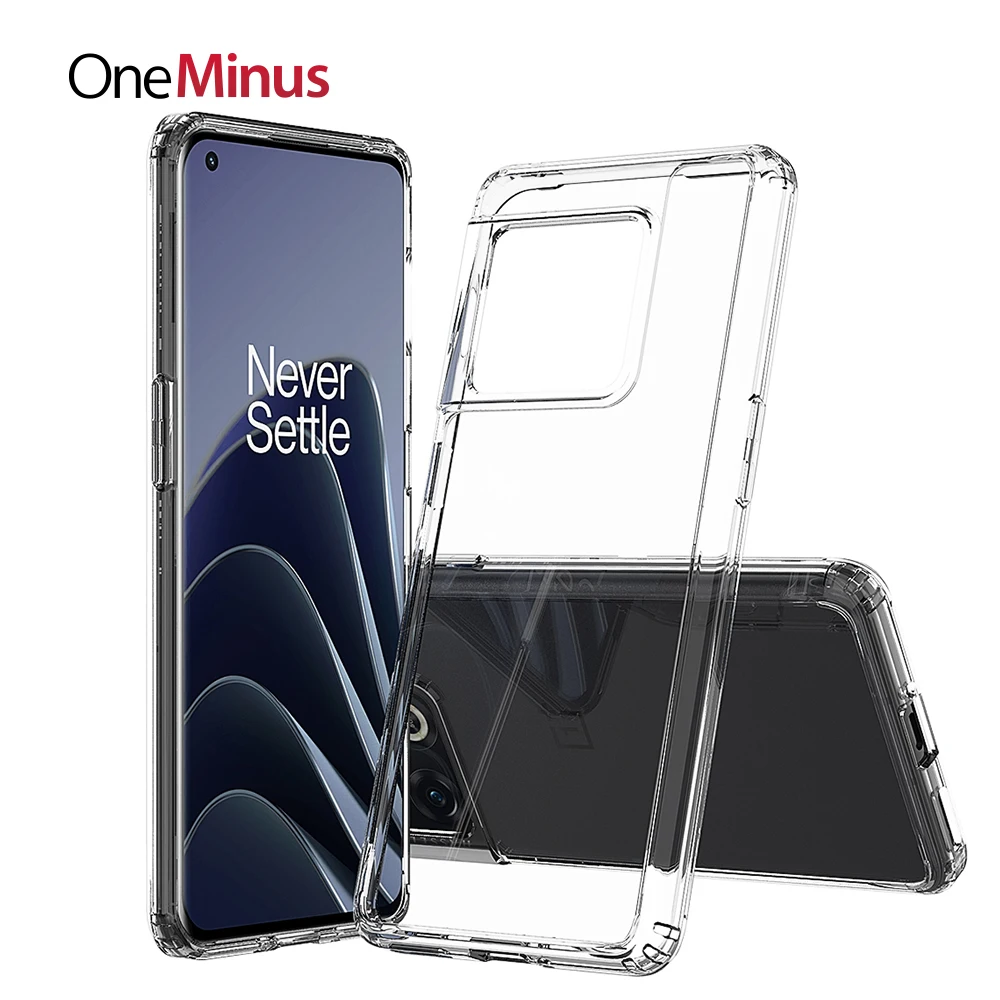 for oneplus 10 pro case 9 8t shock resistant crystal transparent hard back slim cover thin phone clear bag 1nord ce n200 5g free global shipping