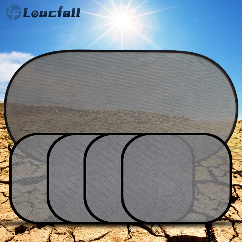

Car Sunshade Cover Universal Windshield Folding Sunshade Net Glass Window Sunshade Sunscreen Summer Protection Car Curtain Cover