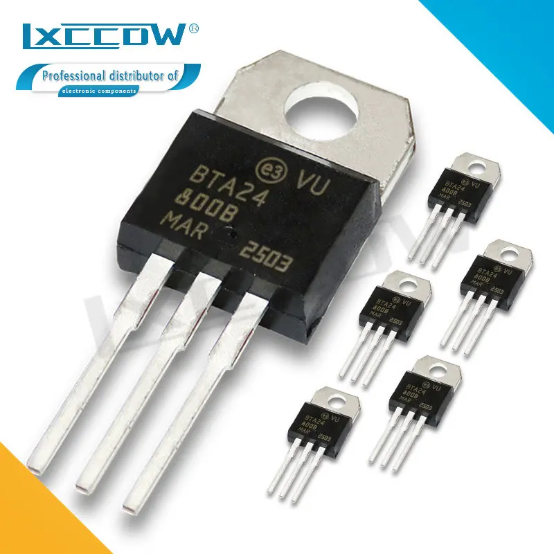 

100PCS BTA24-800B TO-220 BTA24-800 TO220 BTA24