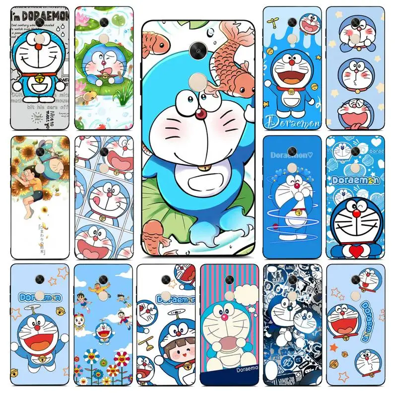 

BANDAI Doraemon Phone Case for Redmi Note 8 7 9 4 6 pro max T X 5A 3 10 lite pro
