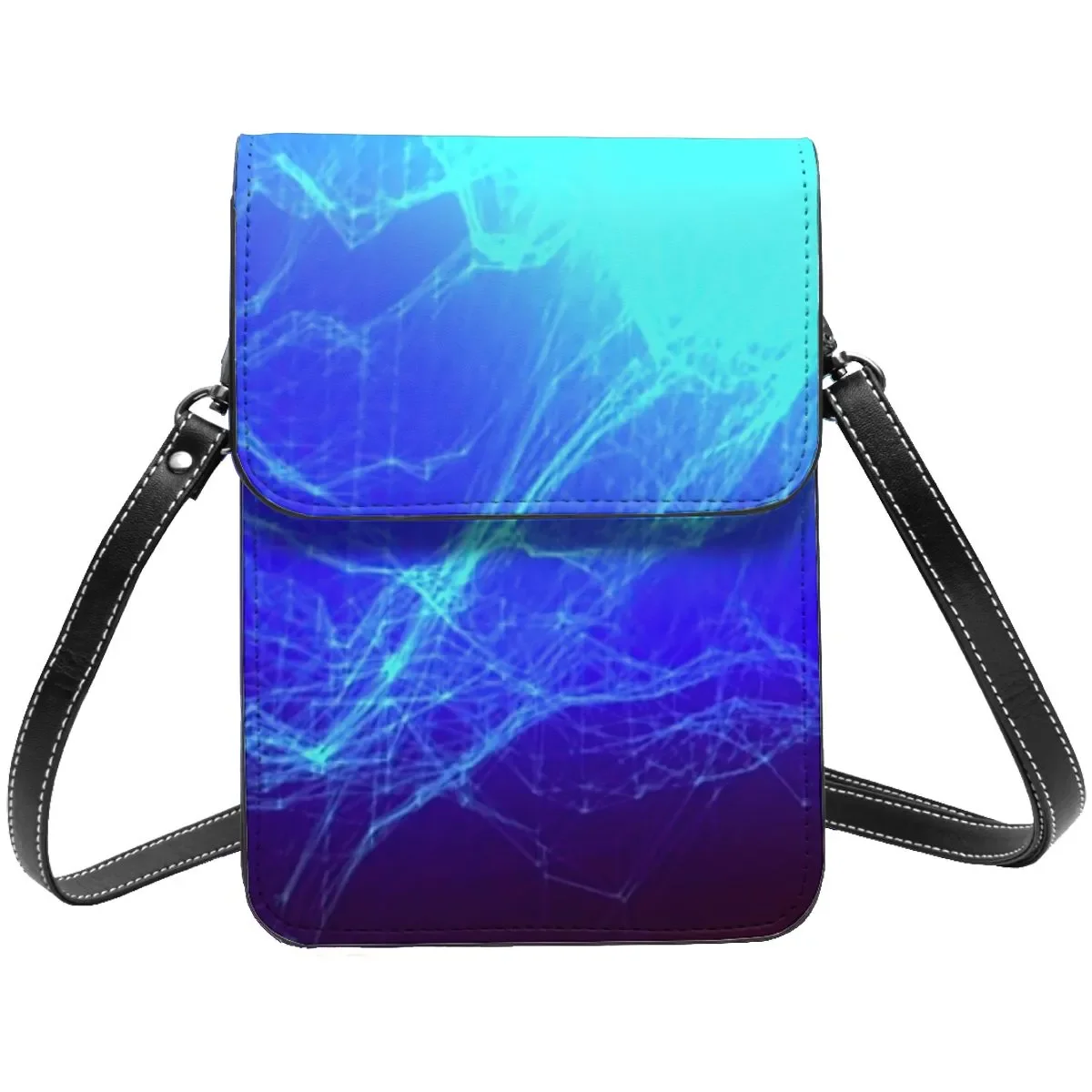 

Двухцветная сумка через плечо, синяя и зеленая, модная женская сумка, стильные кожаные сумки для покупок