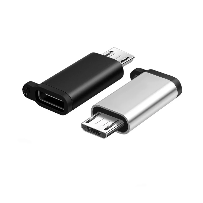 Adaptador USB tipo C a Micro USB hembra a macho, convertidor para Xiaomi, Samsung, Cable de datos