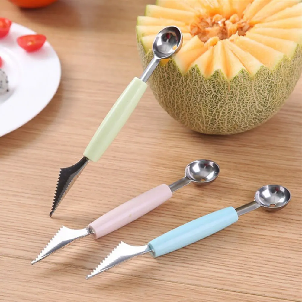 

Fruit Platter Carving Knife Melon Spoon Ice Cream Dig Scoop Watermelon Kitchen DIY Cold Dishes Gadgets Slicer Tools Food Cutter