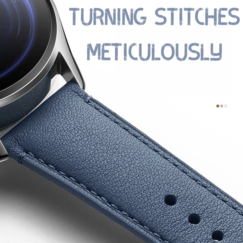 Original Leather Strap for Xiaomi Watch S1 Pro /S1 & MI Color 2/S1 Active Cowhide Band for Universal 22MM Bracelet Accessories