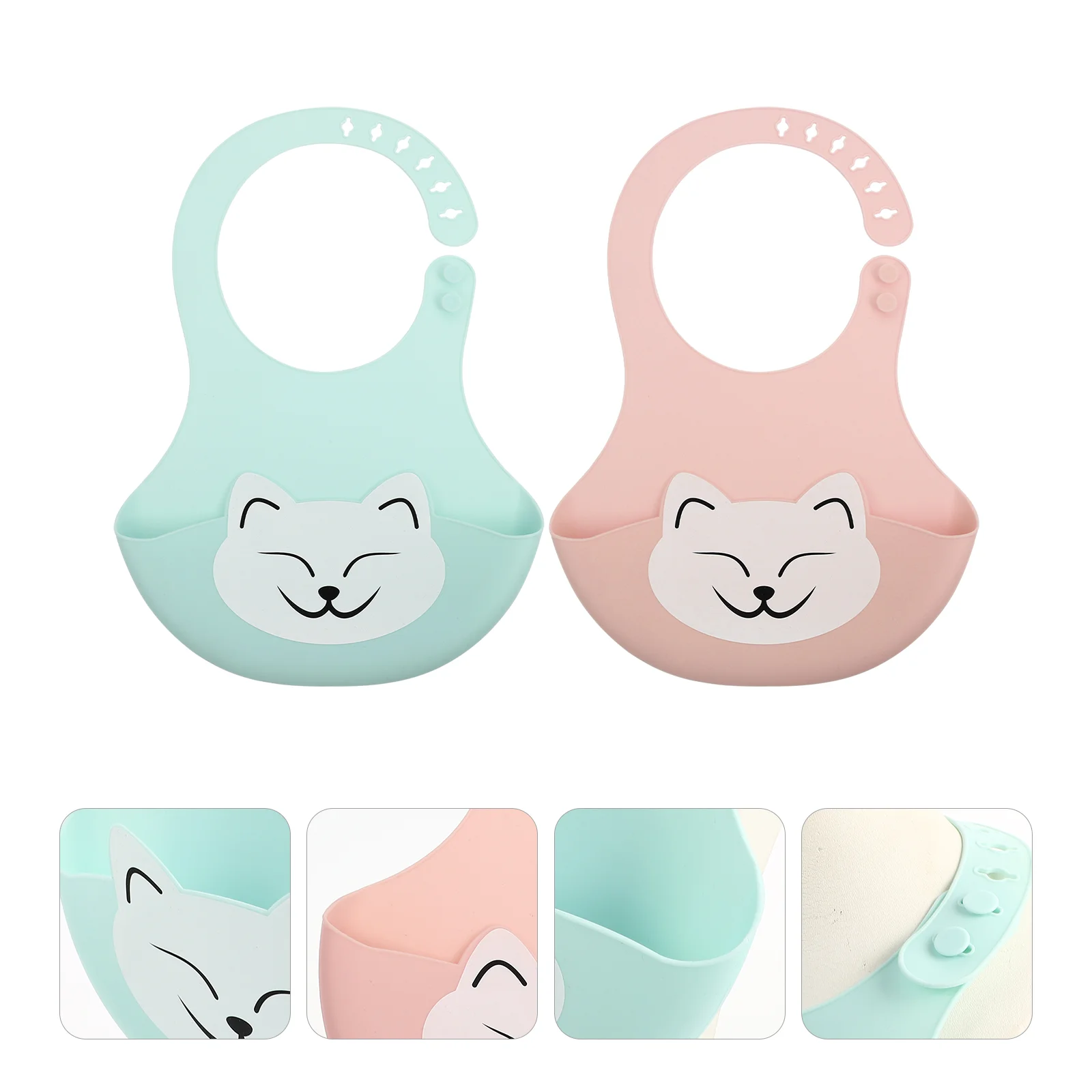 

2 шт., силиконовые нагрудники для младенцев, с защитой от воды