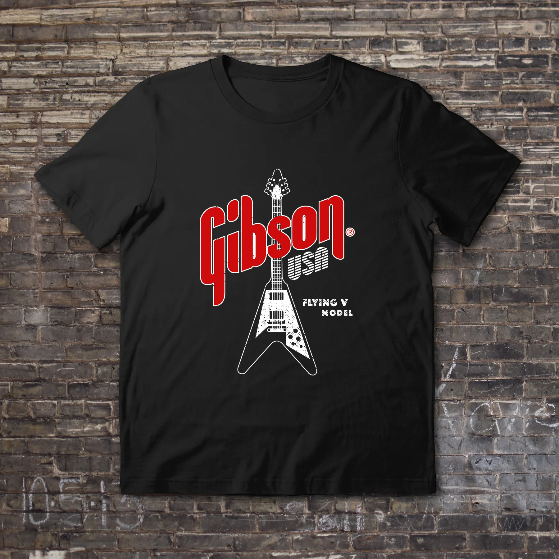 

Amazing Tees Male T Shirt Casual Oversized Essential Gibson Flying V Classic T-shirt Men T-shirts Graphic Short Sleeve S-3XL