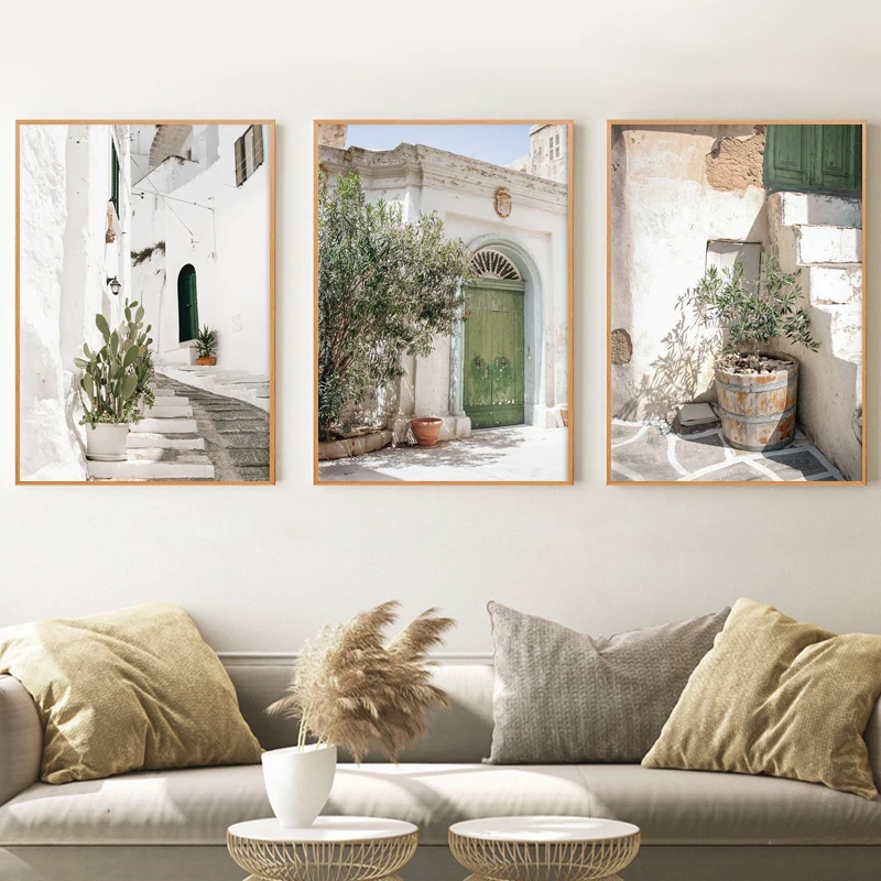 

Italy Ancient Architecture Puglia Photography Posters and Prints Travel Gifts Boho Neutral Wall Pictures Canvas Painting Decor
