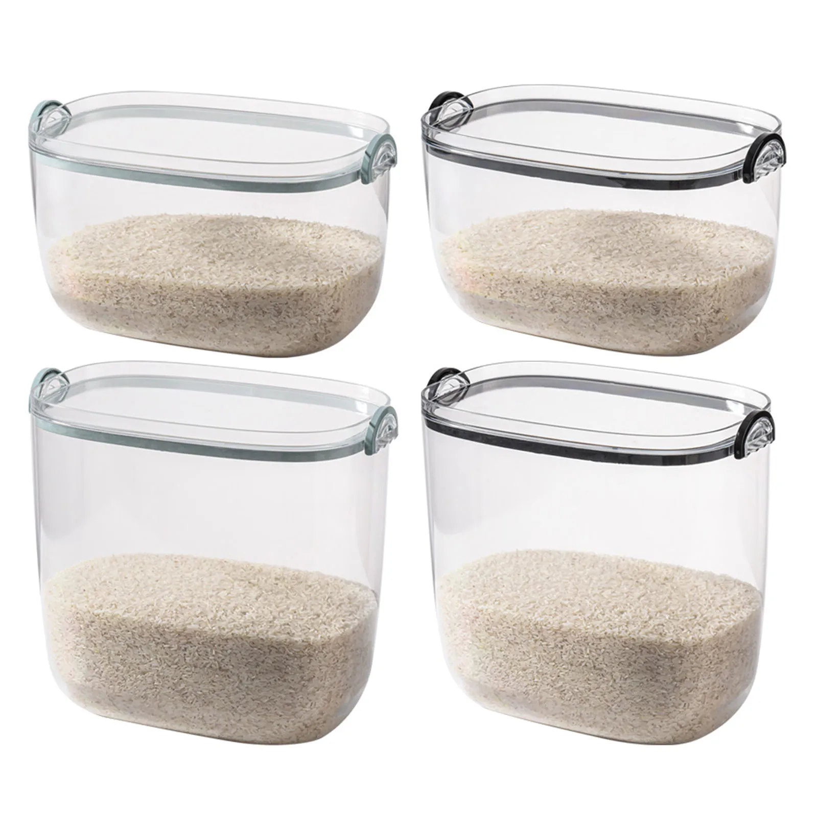 

Rice Storage Container Sealed Dispenser Rice Bucket Storage Airtight Food Holder Dispenser Kitchen Rice Storage Box