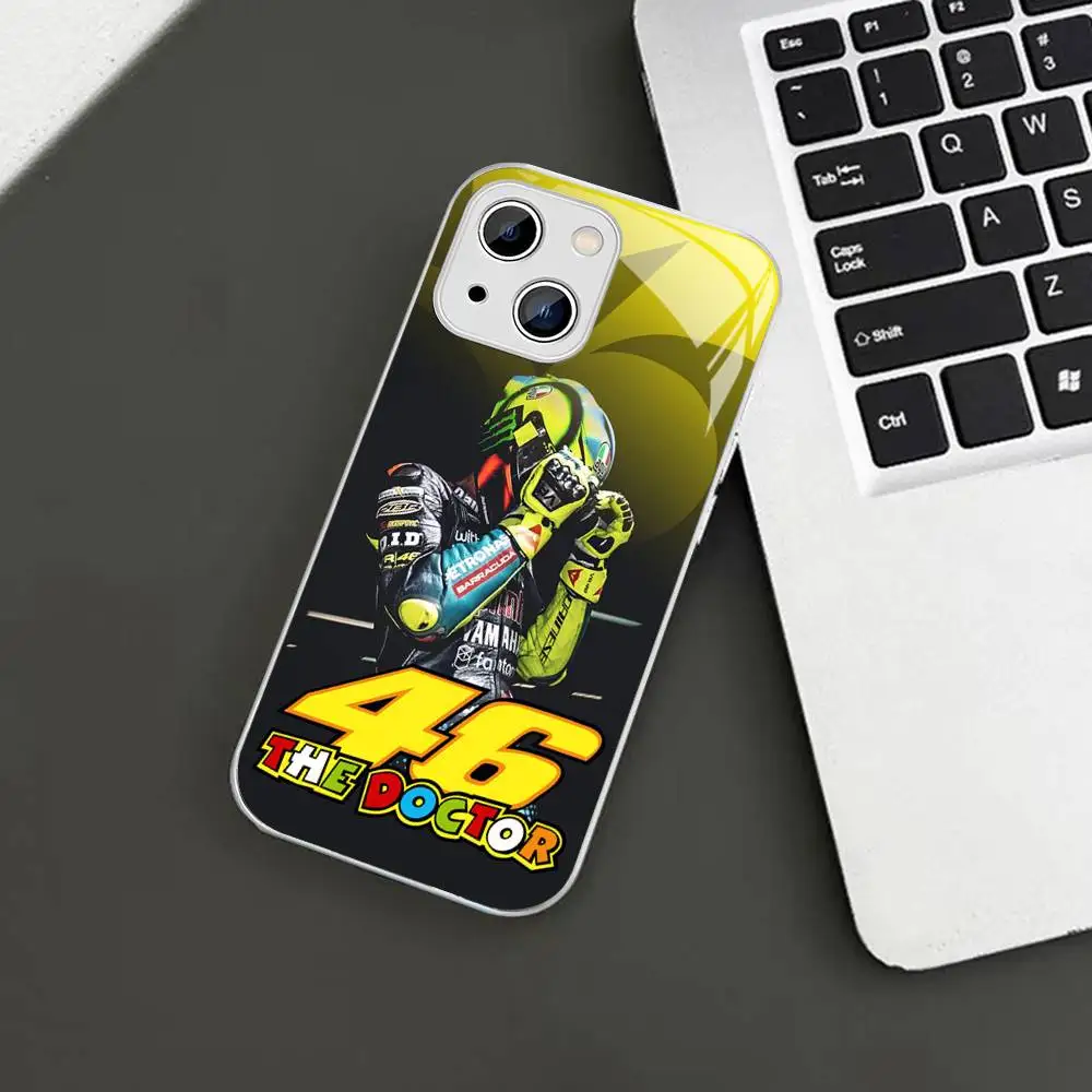 Фото Защитное стекло V-Valentino Moto R-Rossi 46 для Iphone 14 13 12 11 Pro Mini XS MAX 14Plus X XS XR Fundas №2