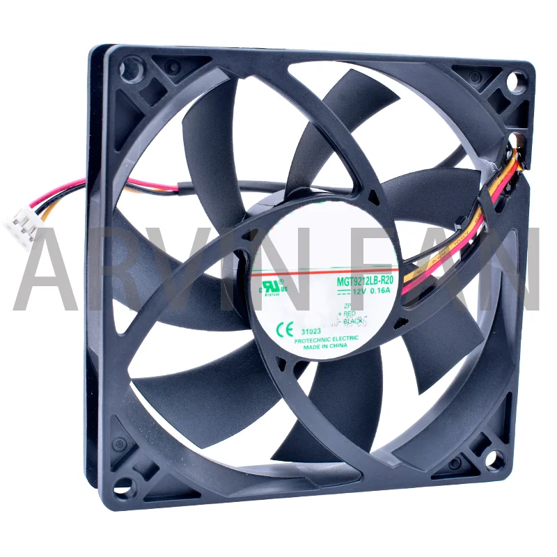 Вентилятор диаметром 9 см, 90 мм, 92x92x20 мм, 9020 дюйма, 12 В, а, 3 линии, обнаружение скорости, блок питания шасси сервера, тихий вентилятор охлаждения