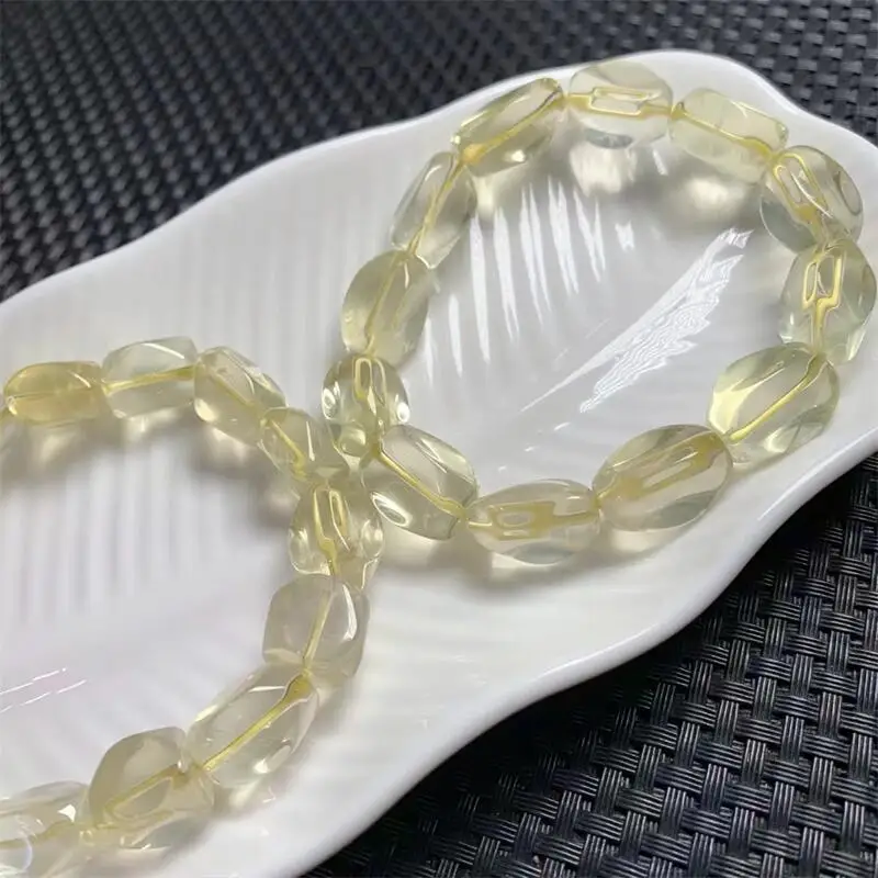 Натуральный браслет произвольной формы с лимоном и цитрином драгоценный камень