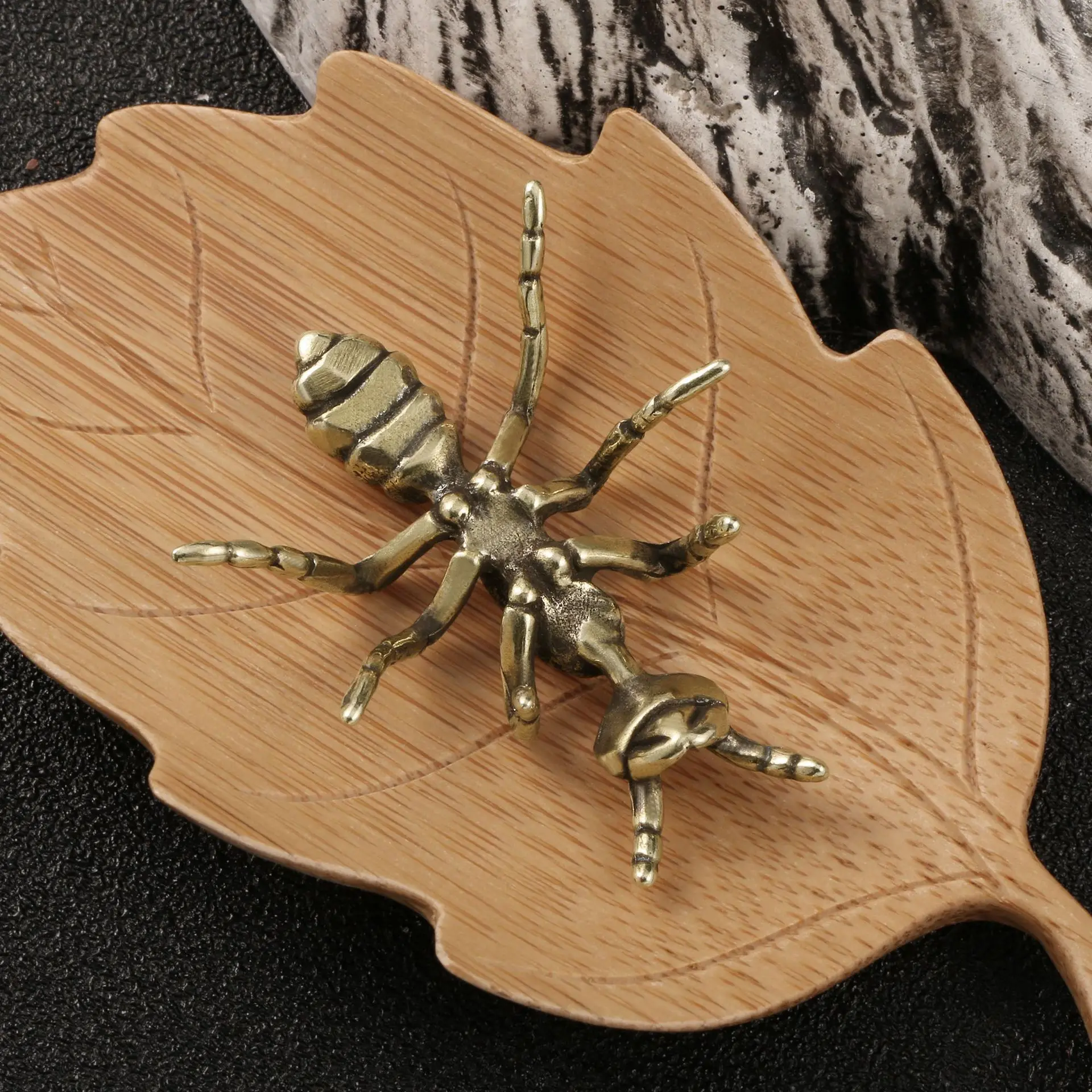 Фигурки муравьев из твердой латуни миниатюрные настольные украшения в виде