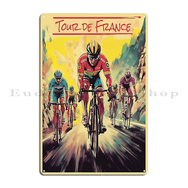 Металлическая табличка The Start A Fast Bike Ride Tour de France