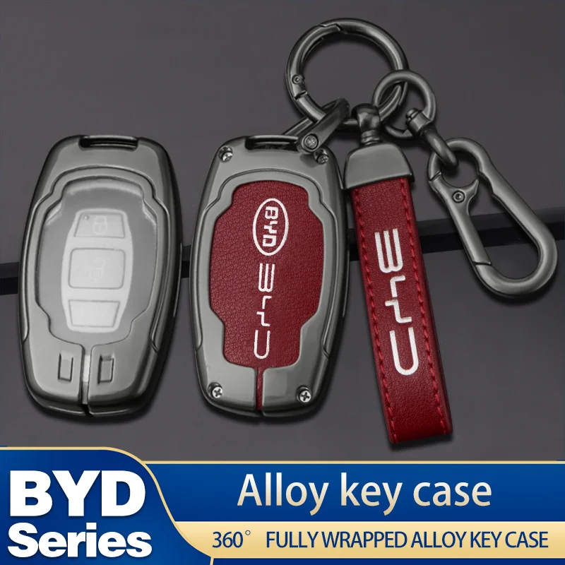 

Zinc Alloy Car Remote Key Fob Case Full Cover Protector Shell For BYD F3 S6 S7 l3 F0 G3 Song MAX G6 Yuan Su Rui Auto Accessories