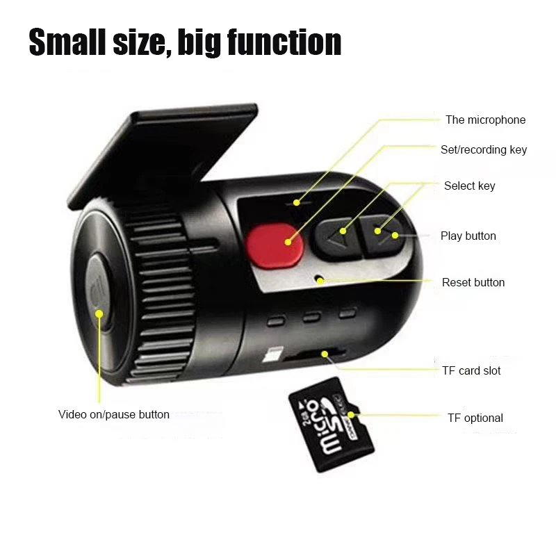 

140 градусов широкоугольный портативный видеорегистратор в форме пули Автомобильная камера видеокамера мини видеорегистратор DVR