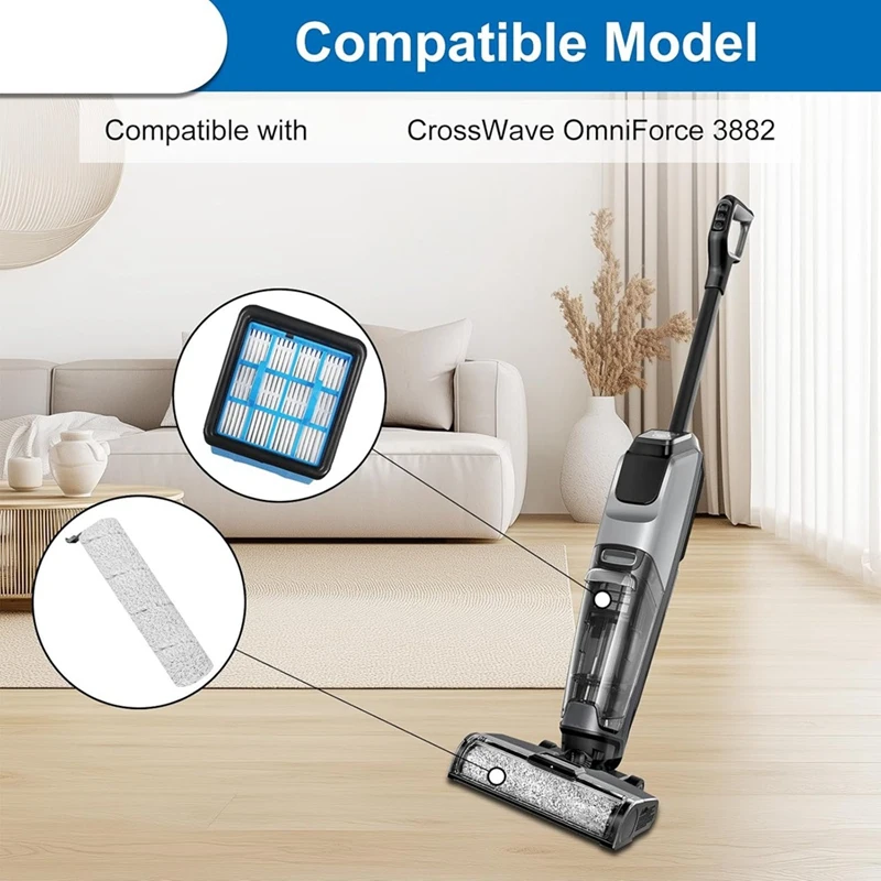 3882 сменные щетки и фильтры для Bissell Crosswave Omniforce аксессуары пылесоса