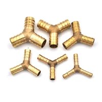 high quality brass barbed y splitter joiner connector pipe fitting air fuel hose