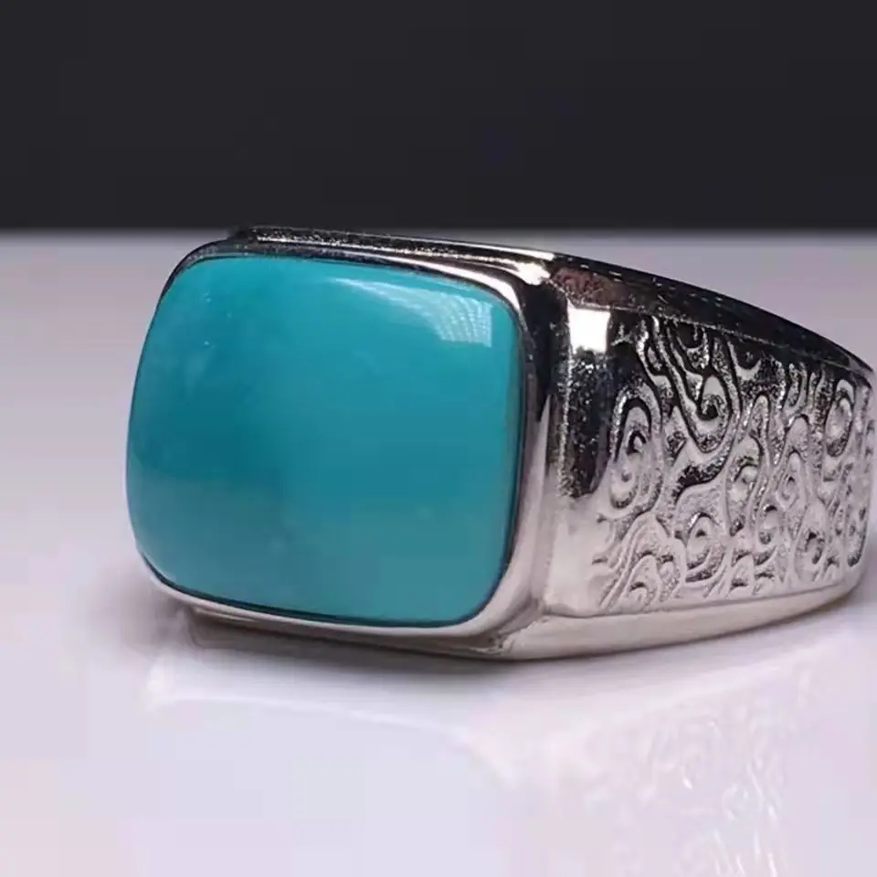 Новые ретро этнические инкрустированные бирюзовые высокие фарфоровые синие