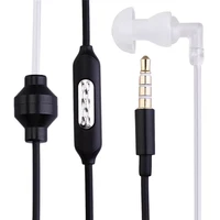 single stereo secret service air tube 3 5mm anti radiation mobile phone headsets headphone earphone with air pipe ky 011