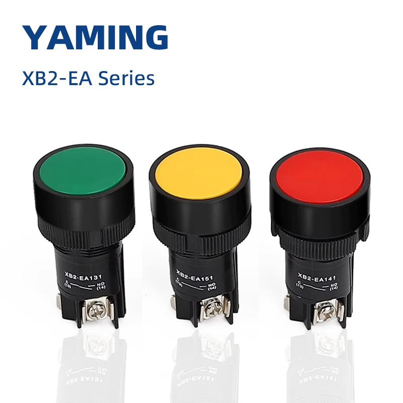 Плоский кнопочный переключатель мгновенного сброса 22 мм NO NC XB2-EA142 XB2-EA131 XB2-EA121 EA135