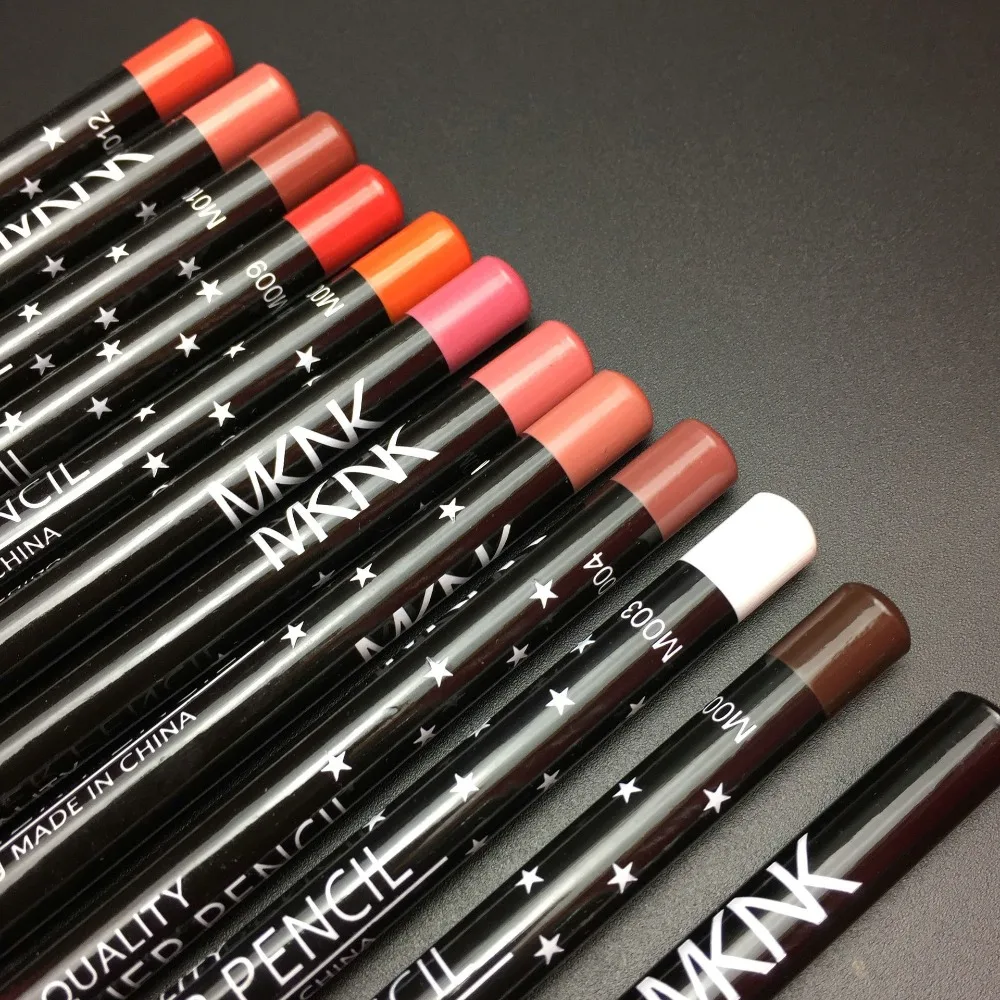 12 цветов/набор подводка для губ