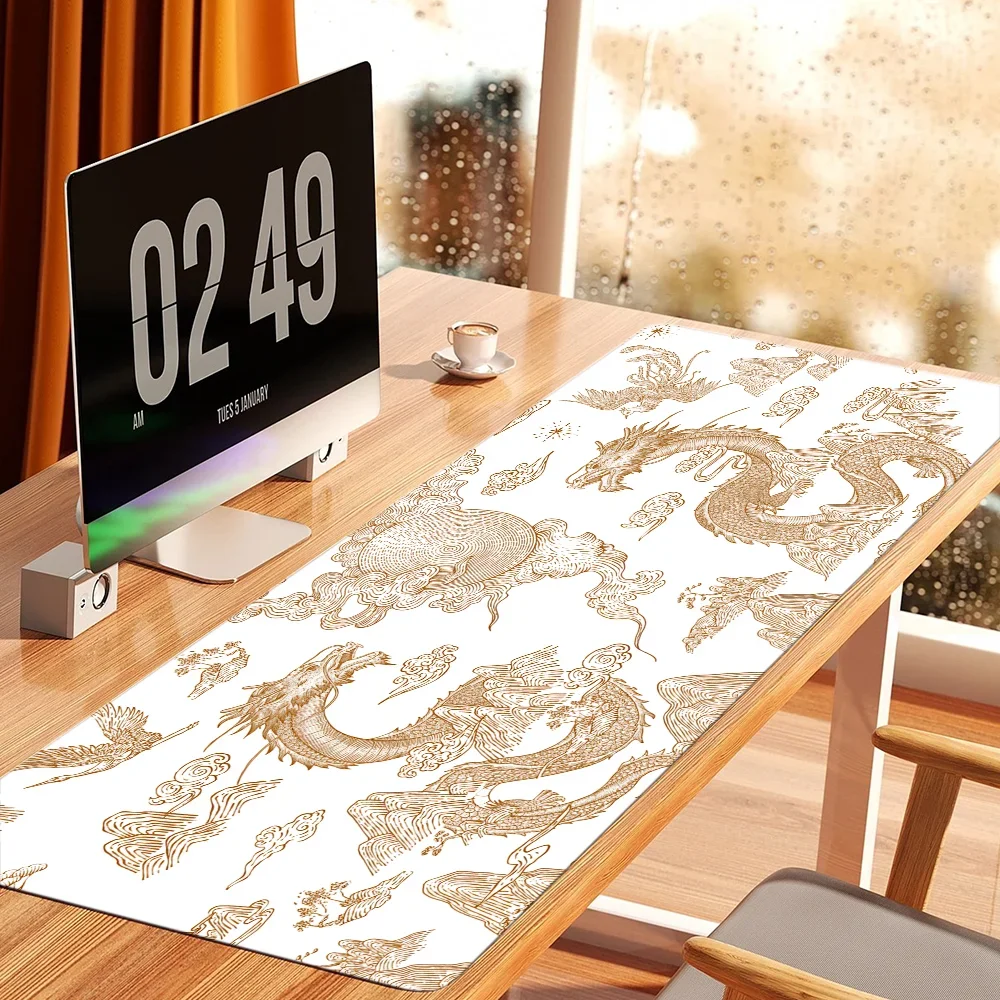 Классный Противоскользящий резиновый коврик для мыши dragao xxl