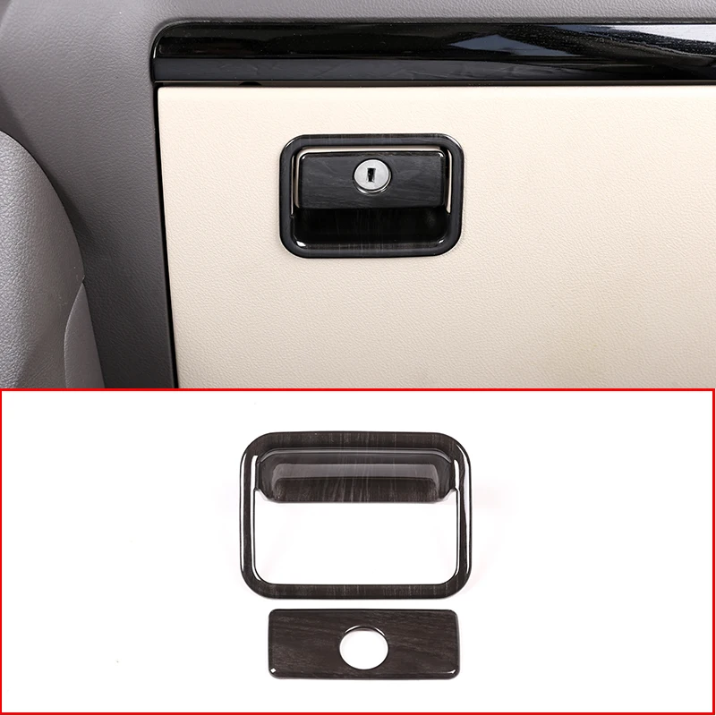 

Для Toyota Land Cruiser Prado FJ150 150 LC150 2010-2018, черное зернистое дерево, чехол для перчаток, аксессуары для отделки hg