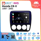 EKIY KK5 8G + 128G Android 10 автомобильный радиоприемник мультимедийный плеер 2 Din для Honda CRV CR-V 3 1997-2001 BT GPS-навигация Авто Carplay HU