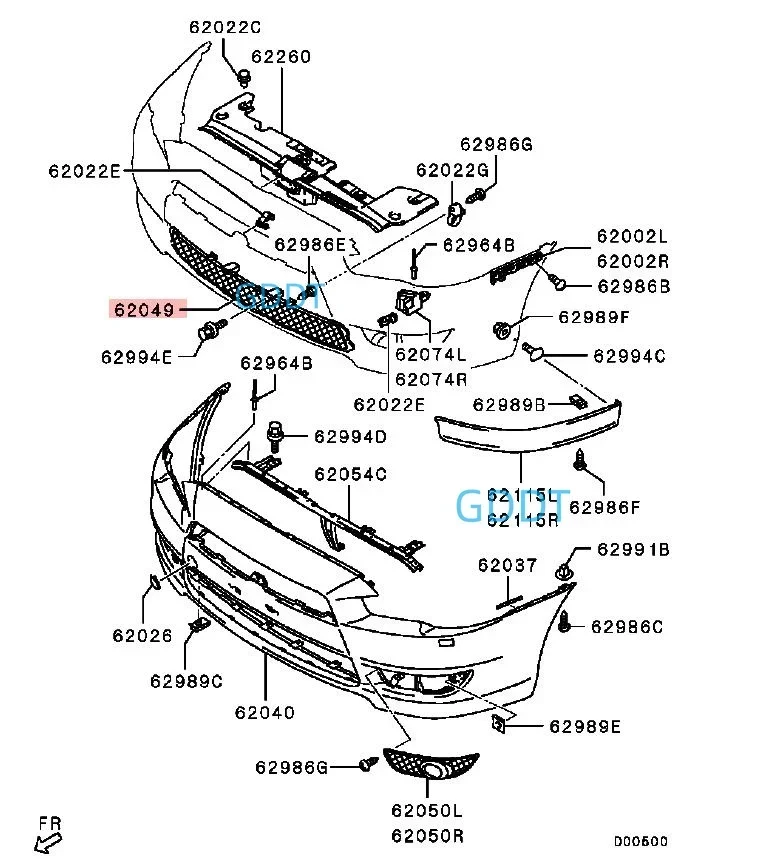 1 или 2 шт. решетка вверх вниз для Lancer Ex Cy 7450A093 2007-2015 сетка бампера угловая крышка не
