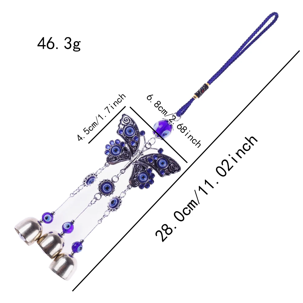 Сплав Бабочка турецкий глаз украшение дом сглаза Колокольчик колокольчик