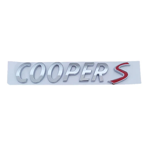 3D ABS черные хромированные Автомобильные буквы логотип заднего багажника Mini Cooper S эмблема наклейка для Mini Cooper S R56 R53 R60 F56 аксессуары