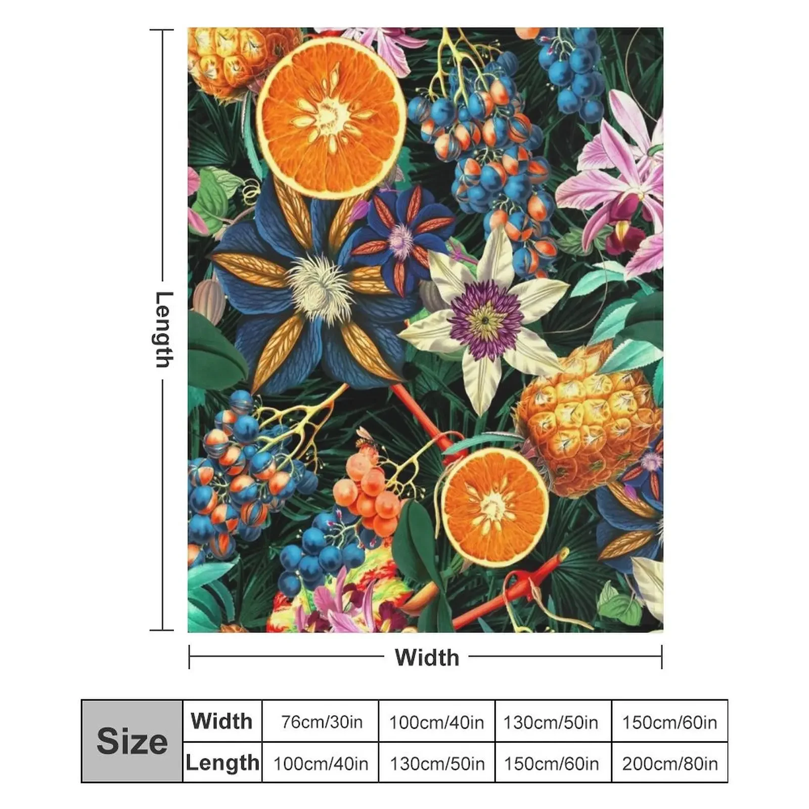 Плед Tropical Orange Garden, который можно стирать в машине, мягкий и теплый. (art.: 3920dc277d950) - 3920dc277d950