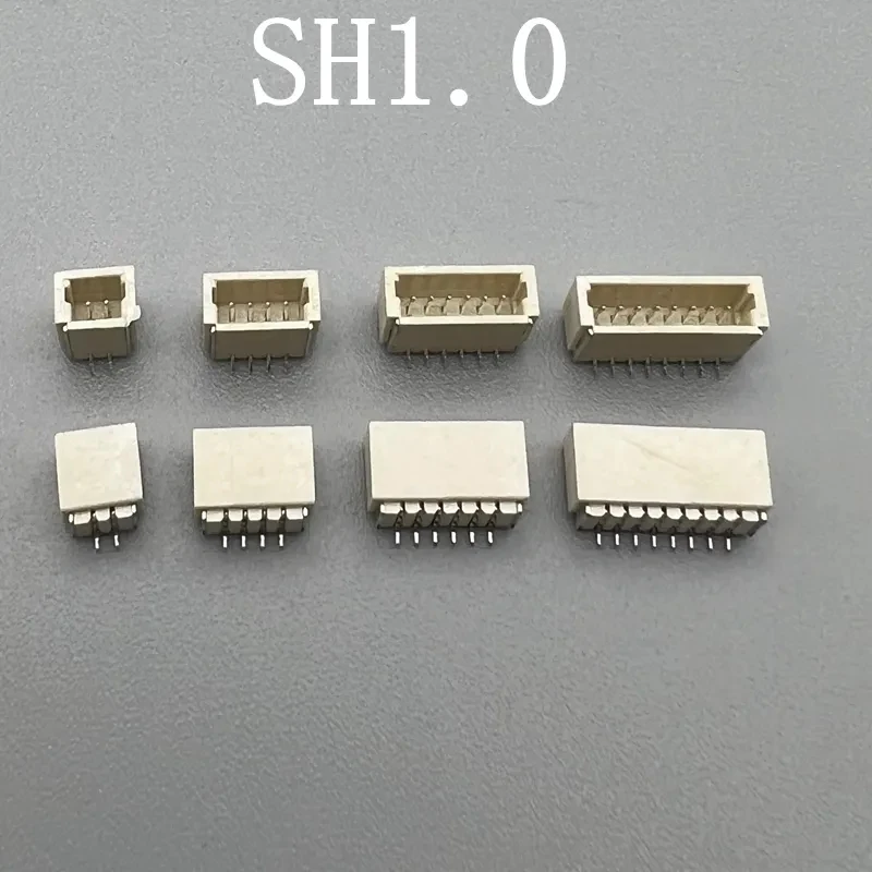 

20pcs JST SH1.0 Connector 1.0mm Pitch SMT Vertical Horizontal Socket Horizontal 2P 3P 4P 5P 6P 7P 8P 9P 10P 11P 12P