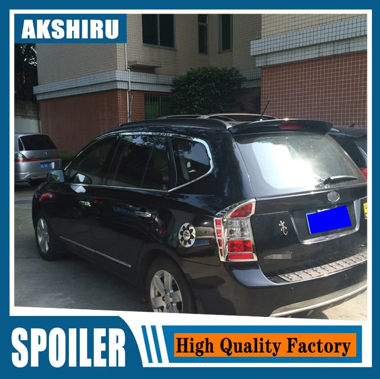 

ABS high quality big rear window rear wing spoiler for 2007 2008 2009 2010 2011 kia carens by primer paint carens spoiler