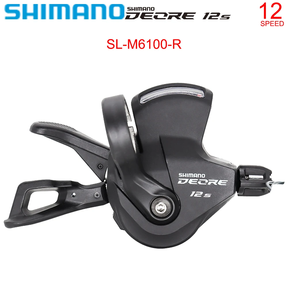 

SHIMANO 1X12 Speed Derailleurs Shifter Lever SL-M6100-R 12s 12v RAPIDFIRE PLUS Shifting Lever Clamp Band for MTB Bike Original