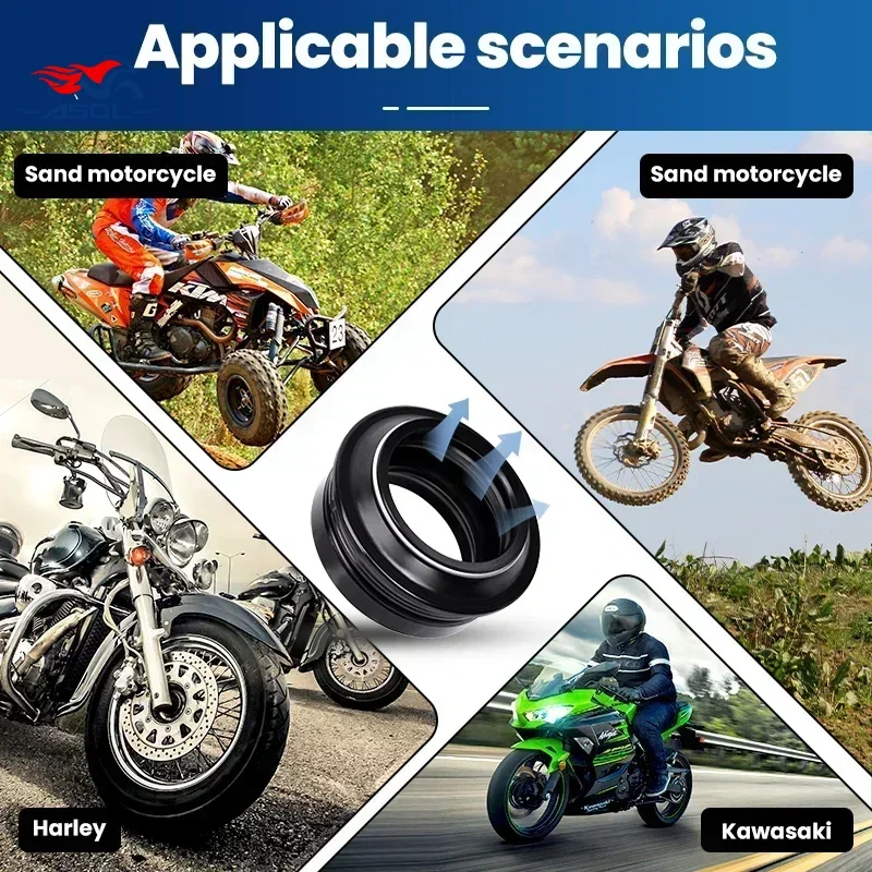 Передний амортизатор вилки 40x52x10 40*52 масляное уплотнение 40 52 пылезащитная крышка