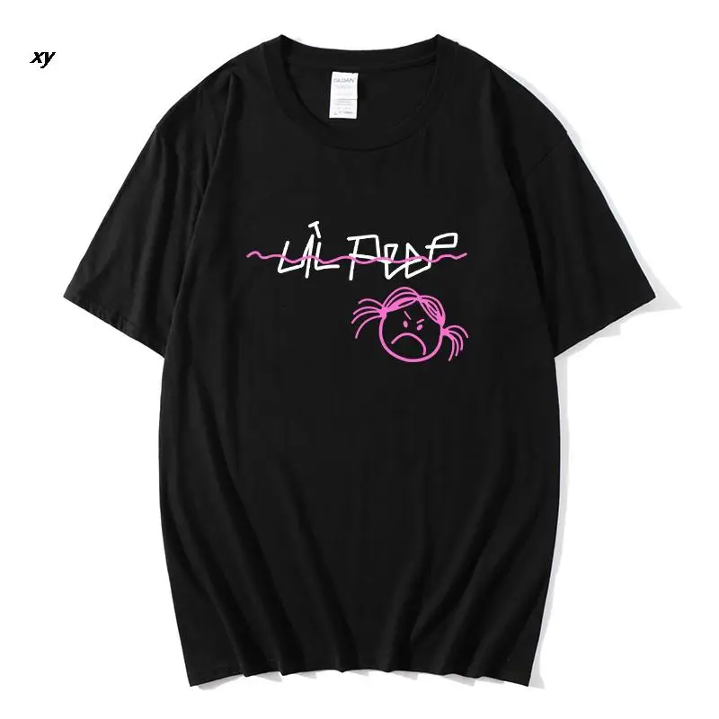 

Футболка Lil Peep Love Lil.Peep для мужчин и женщин, хлопковая тенниска с короткими рукавами, лето