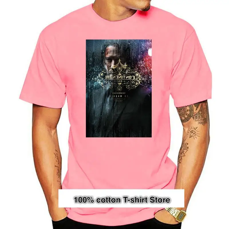 

Camiseta de película John Wick 3 para hombre, ropa de algodón suelta, parte delantera y trasera, S-3XL, fresca, 2022