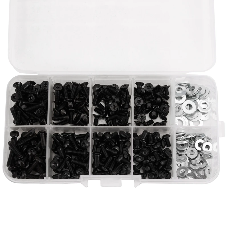 

Screws Box Set For 1/10 HSP Traxxas Tamiya HPI Kyosho D90 SRC10 Remote Control RC Car Parts 340Pcs