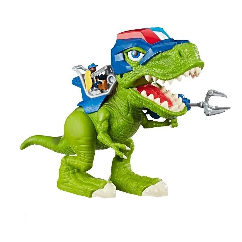 

Children'S Dinosaur Toys Tyrannosaurus Rex Swat Rescue Team Figure Model Sound And Light Simulation With Color Box Gift For Boy