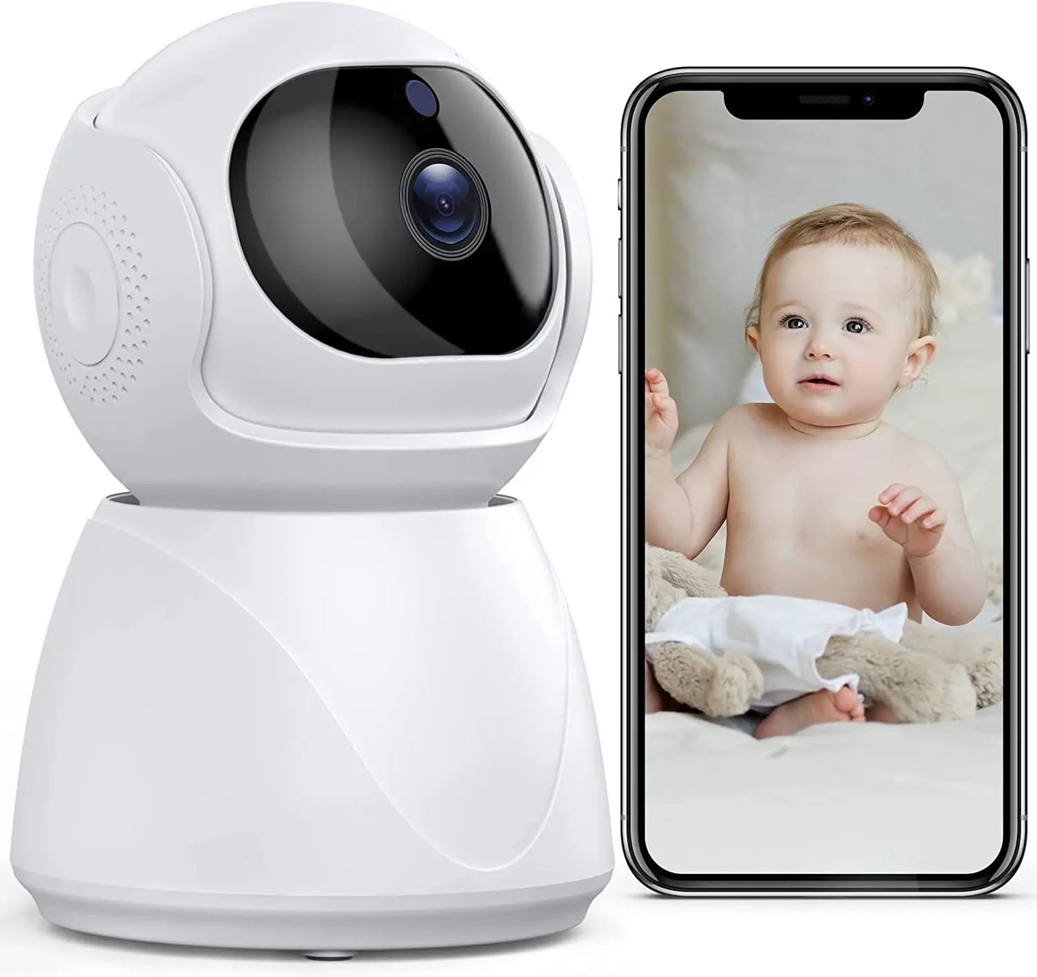 

Indoor Security Camera, 2.4/5GHz WiFi Camera for Home Security, Baby Monitor WiFi Dog Pet Camera Indoor, Home Pet Camera with