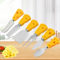 cheese and cheese knife set cake fork tip cheese cutter six piece mini kitchen gadgets