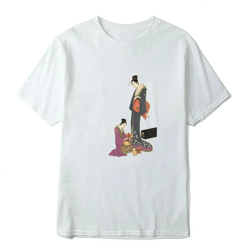 Футболка укиё-э Yoshitomo Nara Ukiyo-e в стиле ретро модная повседневная крутая