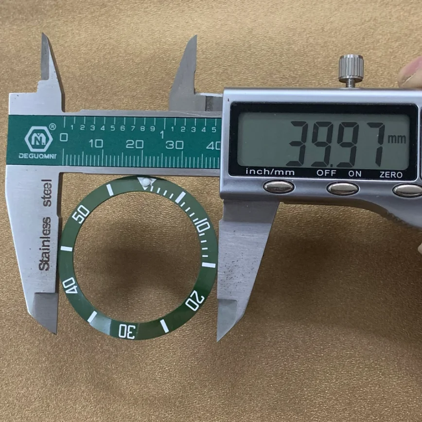 Watch Accessories Watch Bezel Insert Ceramic Bezel Black Green Blue Outside Diameter 40mm Inside Diameter Watch Bezel