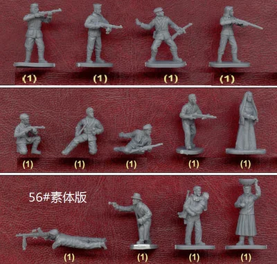 Миниатюрные солдаты Guerrilla 1/72 ПВХ 13 шт.