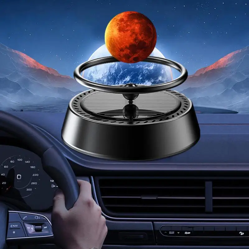 

Solar Car Aromatherapy Vehicle Air Freshener Rotating Interstellar Ball Automobiles Interior Decoration Accessories