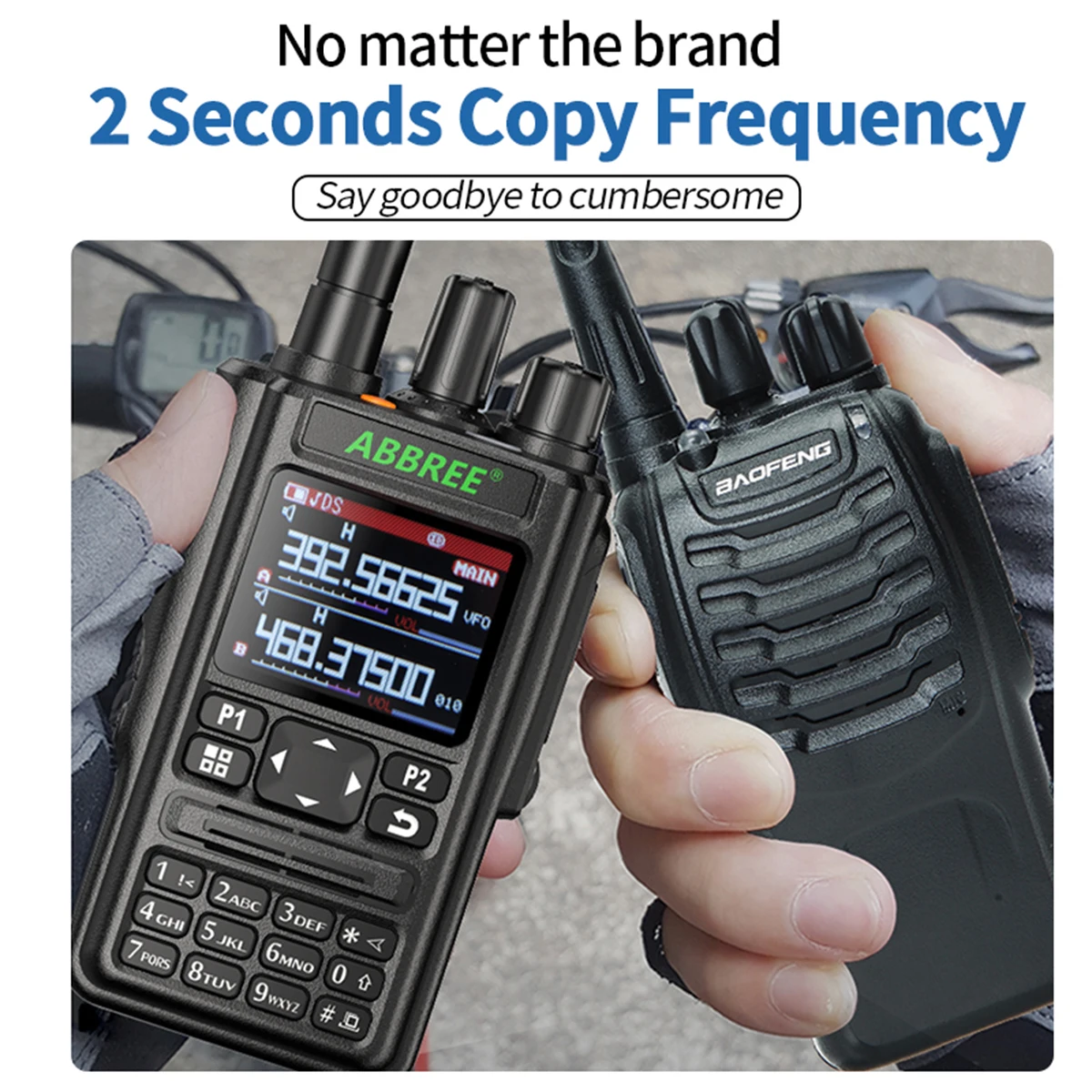 AR-869 Walkie Talkie Bluetooth Program GPS Transceiver 136-520Mhz All Band FM AM Receiver Type-C Charge Hunting 2-way Radio |