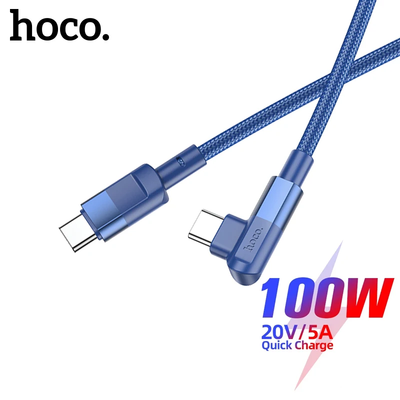 

Hoco PD100W USB C To USB Type C Cable Fast Charging Wire Cord For Samsung S20/S21/S22 5A Type C PD Data Cables For Macbook iPad
