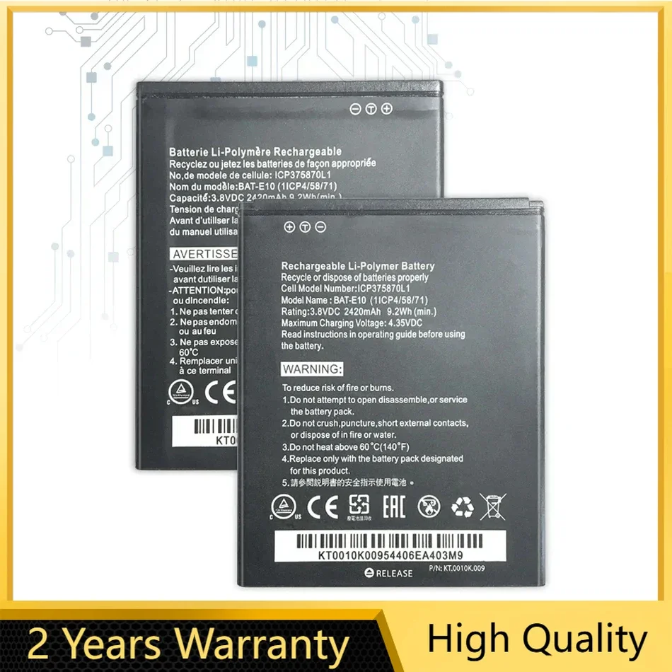 Фотоаккумулятор для Acer Liquid Z530 LTE T02 Z530S BAT E10 фотоаккумулятор (1ICP4/58/71) 2420 мАч